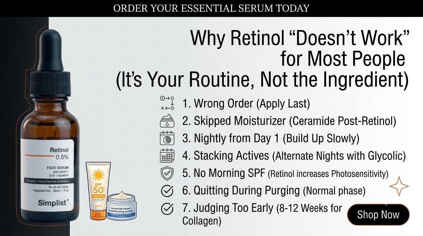 Why Retinol "Doesn't Work" for Most People (It's Your Routine, Not the Ingredient)