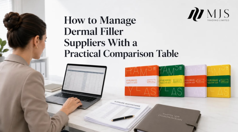 How to Manage Dermal Filler Suppliers With a Practical Comparison Table
